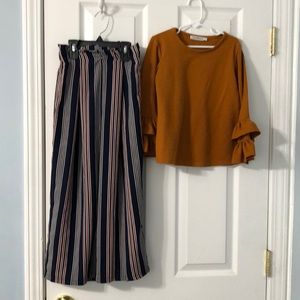 Size 7 pants set by trend blossoms